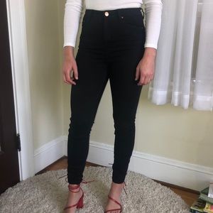 ASOS High waisted black jeans